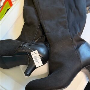 torrid Black Knee high, lower Heeled Boots